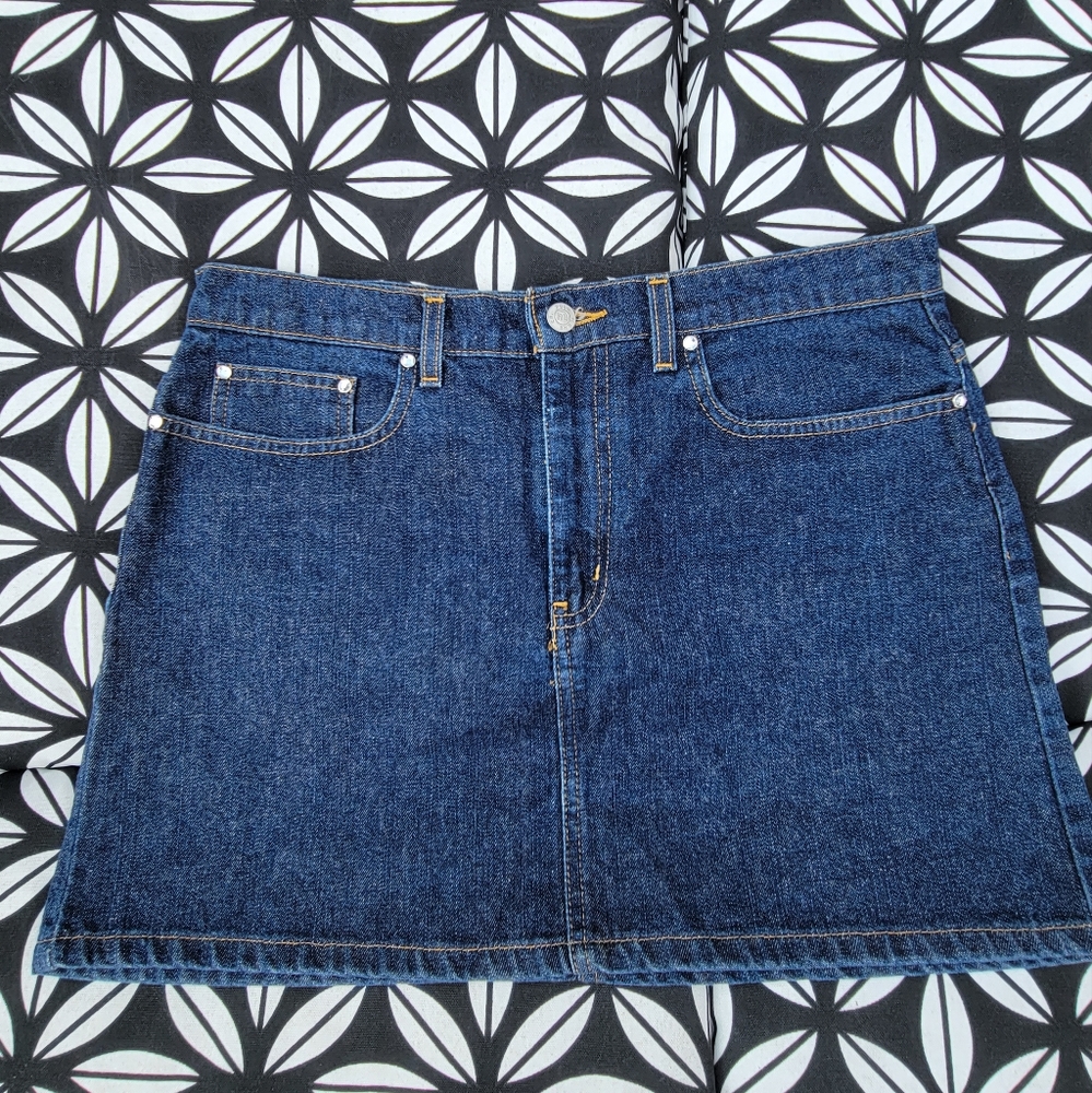 Vintage Polo Jeans Denim Skirt